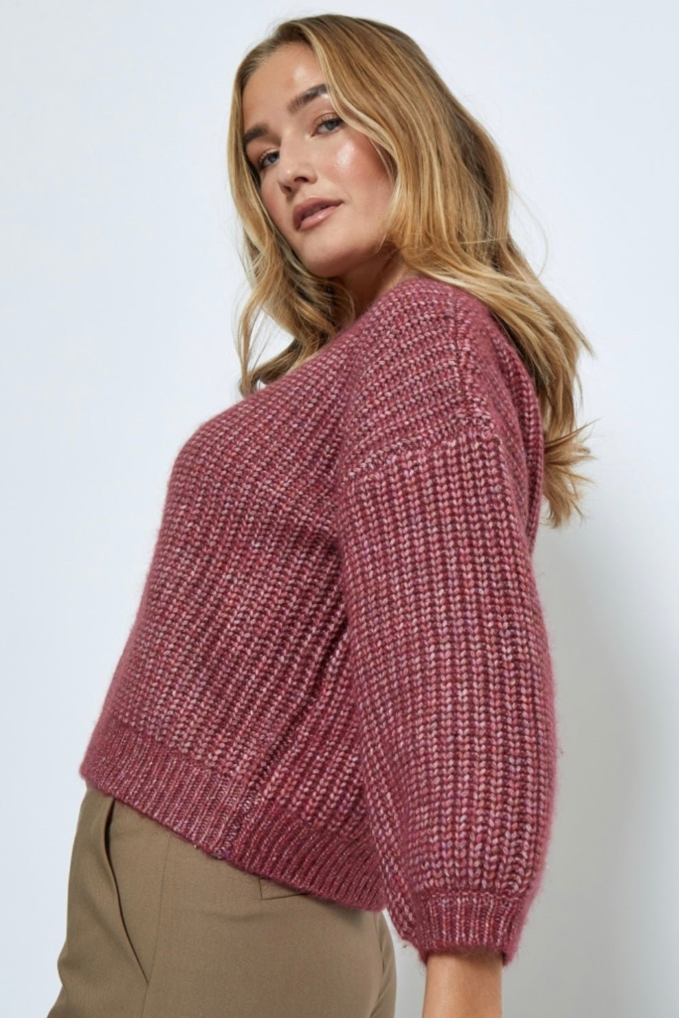 JULIAN KNIT PULLOVER BORDEAUX