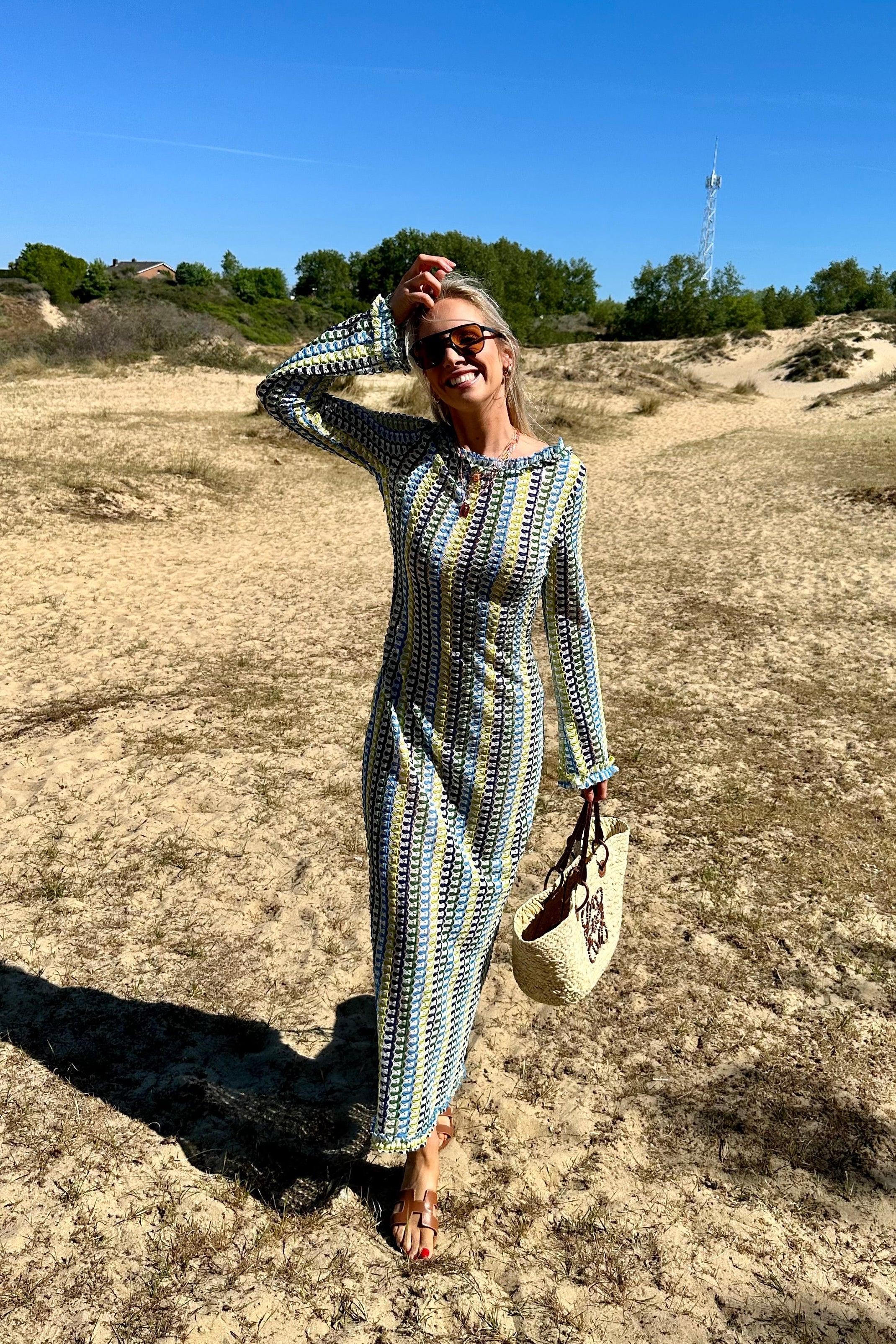 VIOLET BEACH DRESS BLUE