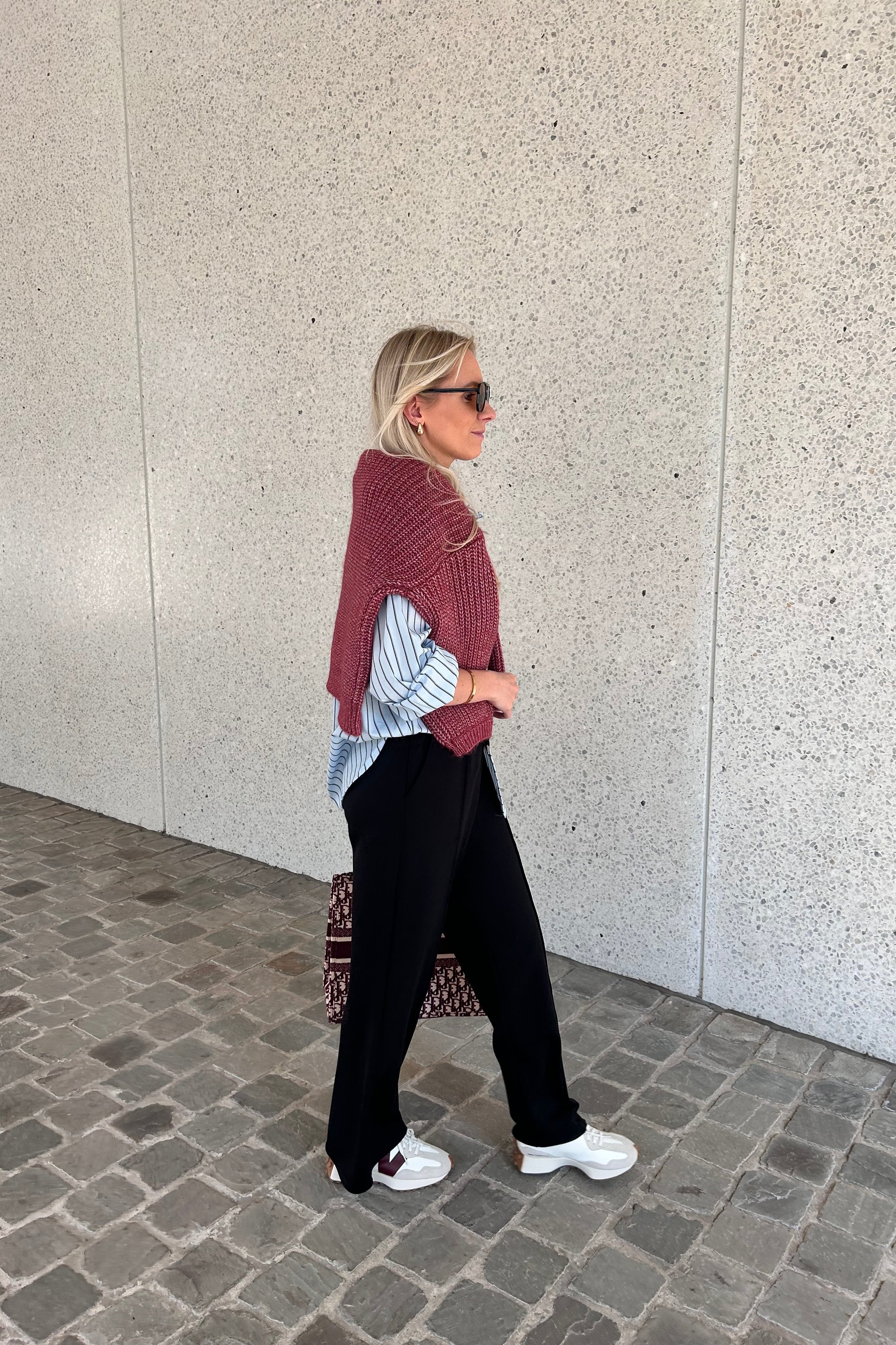 JULIAN KNIT PULLOVER BORDEAUX