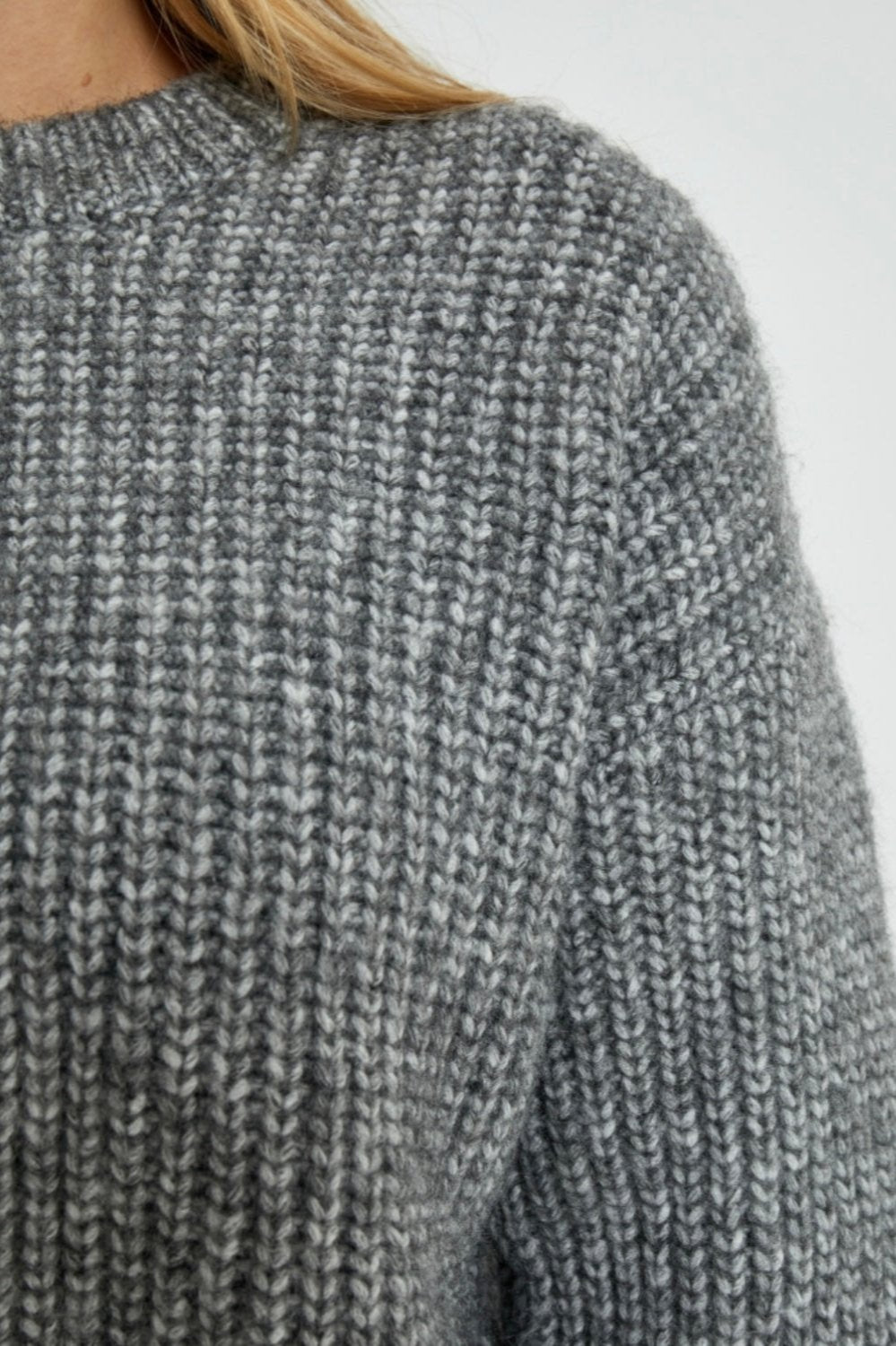 JULIAN KNIT PULLOVER GREY