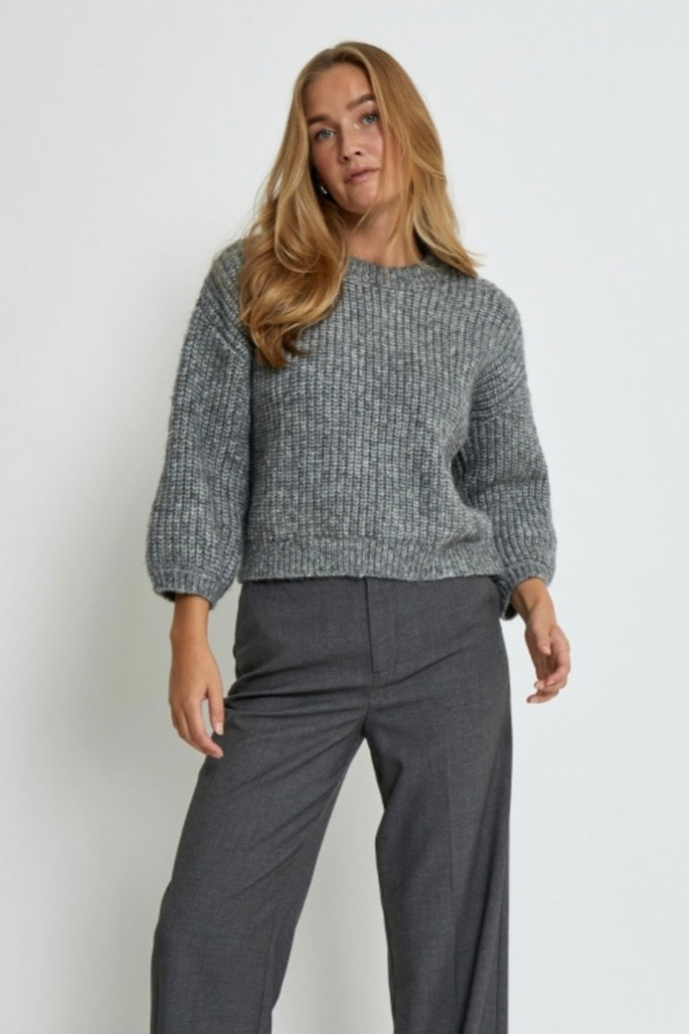 JULIAN KNIT PULLOVER GREY