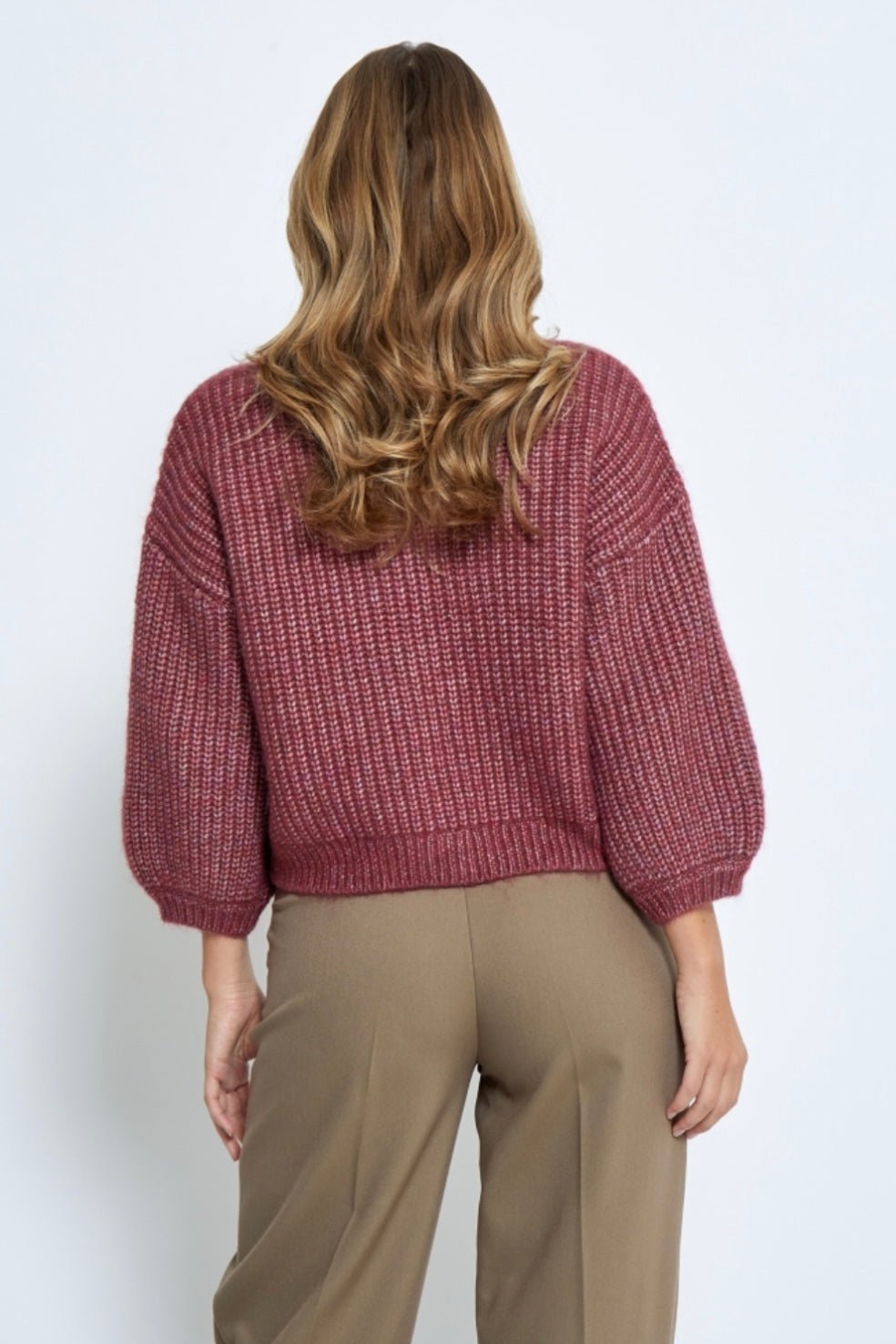 JULIAN KNIT PULLOVER BORDEAUX